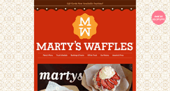 Desktop Screenshot of martyswaffles.com