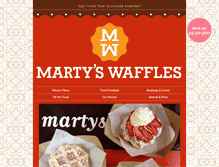 Tablet Screenshot of martyswaffles.com